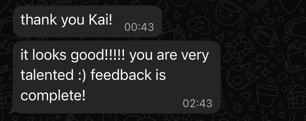 Client feedback