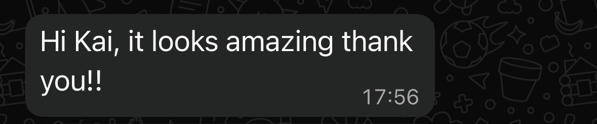 Client feedback